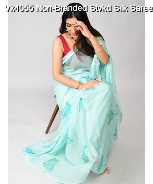 Vk4055 Non-Branded Stvkd Silk Sarees