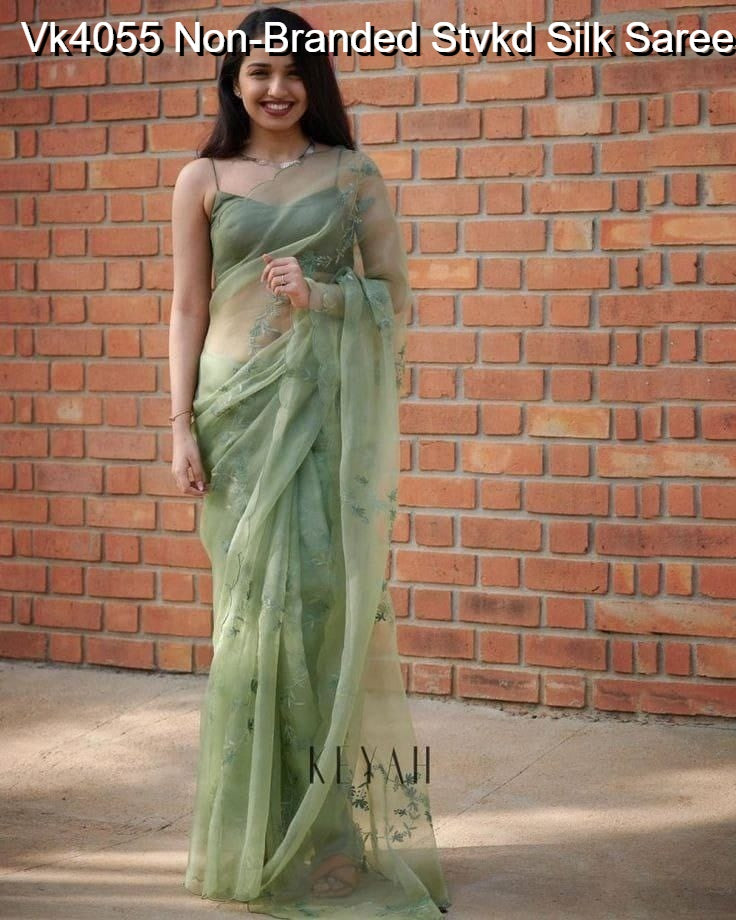 Vk4055 Non-Branded Stvkd Silk Sarees