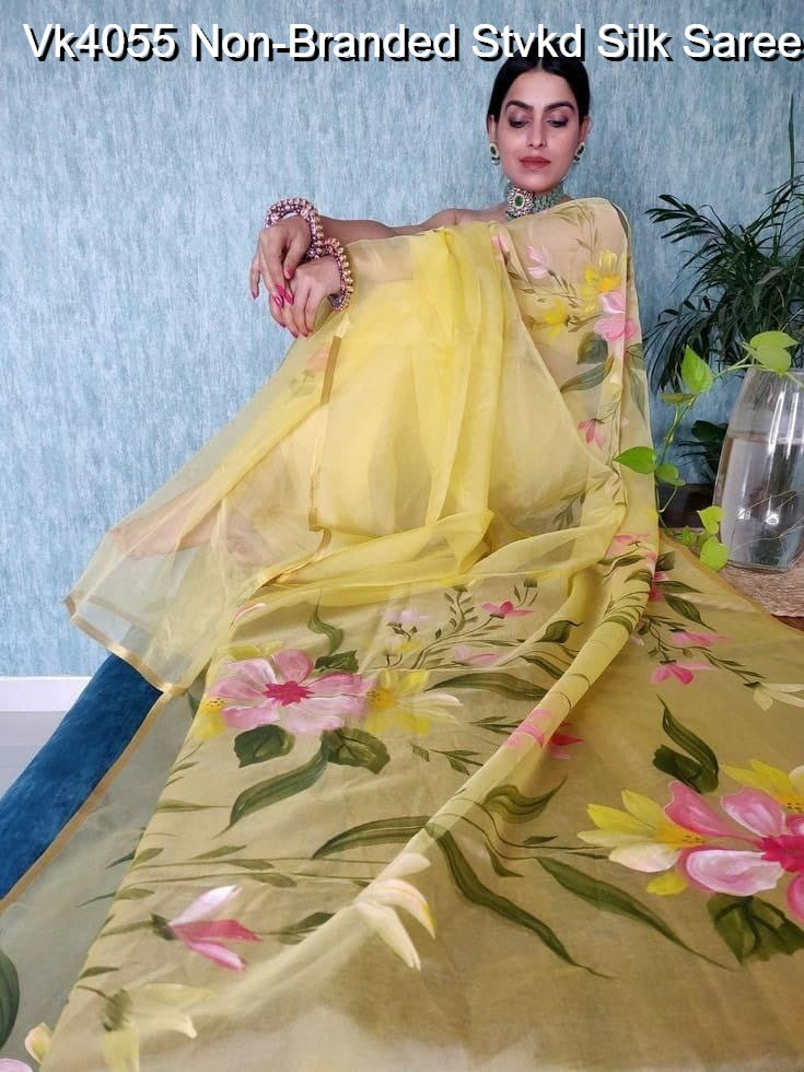 Vk4055 Non-Branded Stvkd Silk Sarees