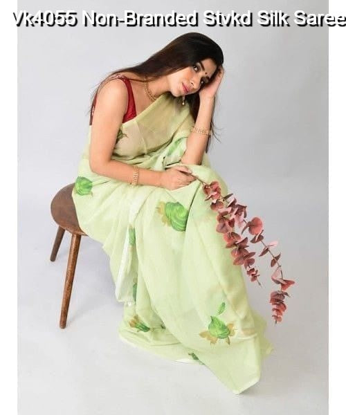 Vk4055 Non-Branded Stvkd Silk Sarees