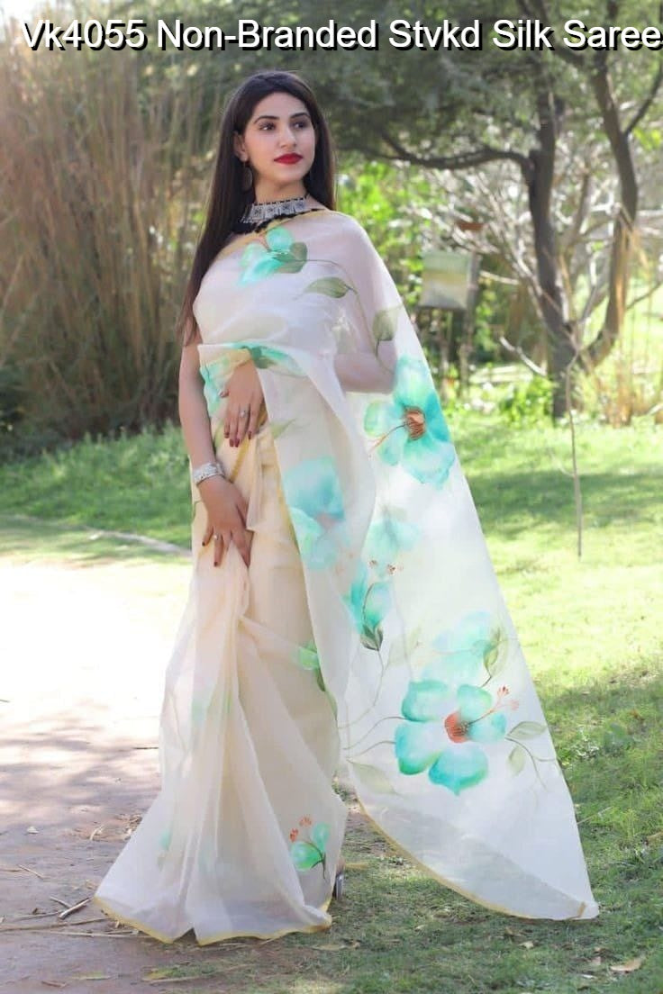 Vk4055 Non-Branded Stvkd Silk Sarees