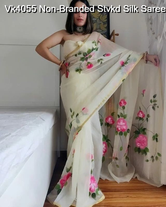 Vk4055 Non-Branded Stvkd Silk Sarees