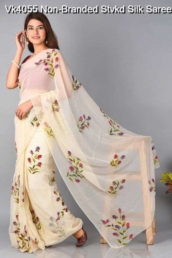Vk4055 Non-Branded Stvkd Silk Sarees