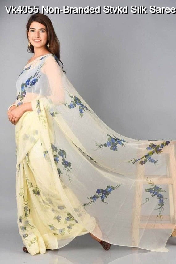Vk4055 Non-Branded Stvkd Silk Sarees