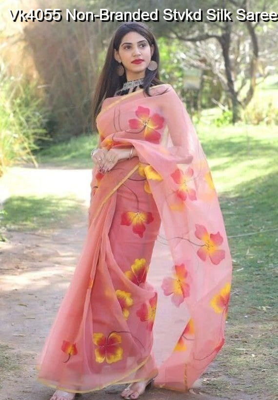 Vk4055 Non-Branded Stvkd Silk Sarees
