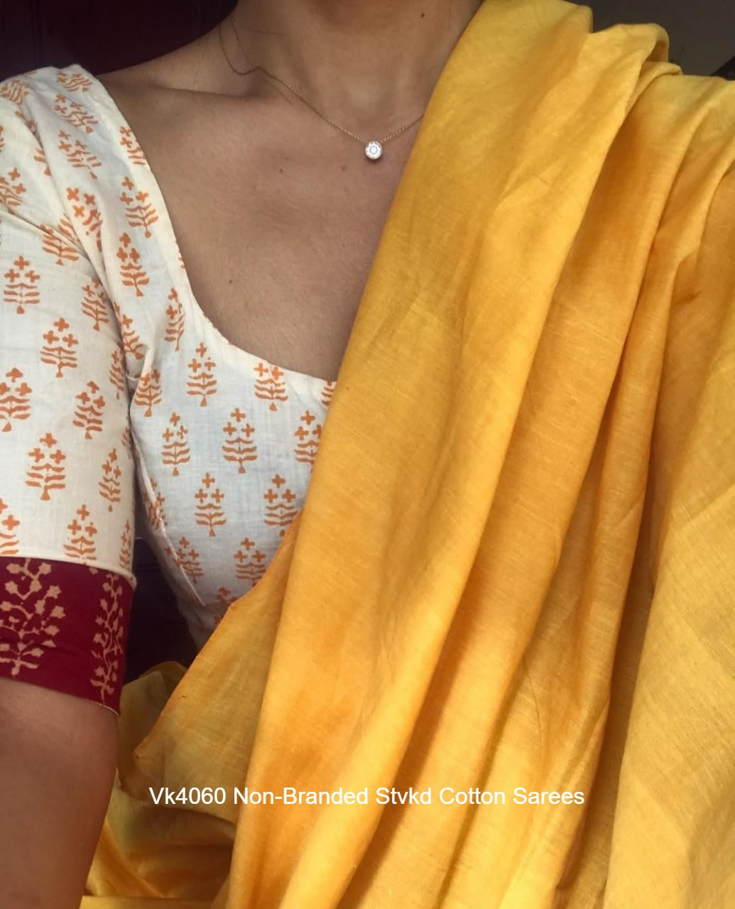 Vk4060 Non-Branded Stvkd Cotton Sarees