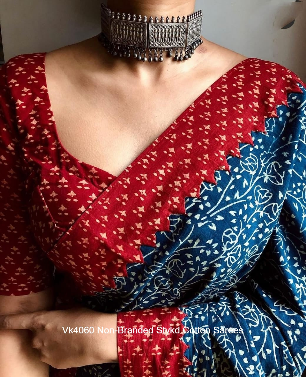Vk4060 Non-Branded Stvkd Cotton Sarees