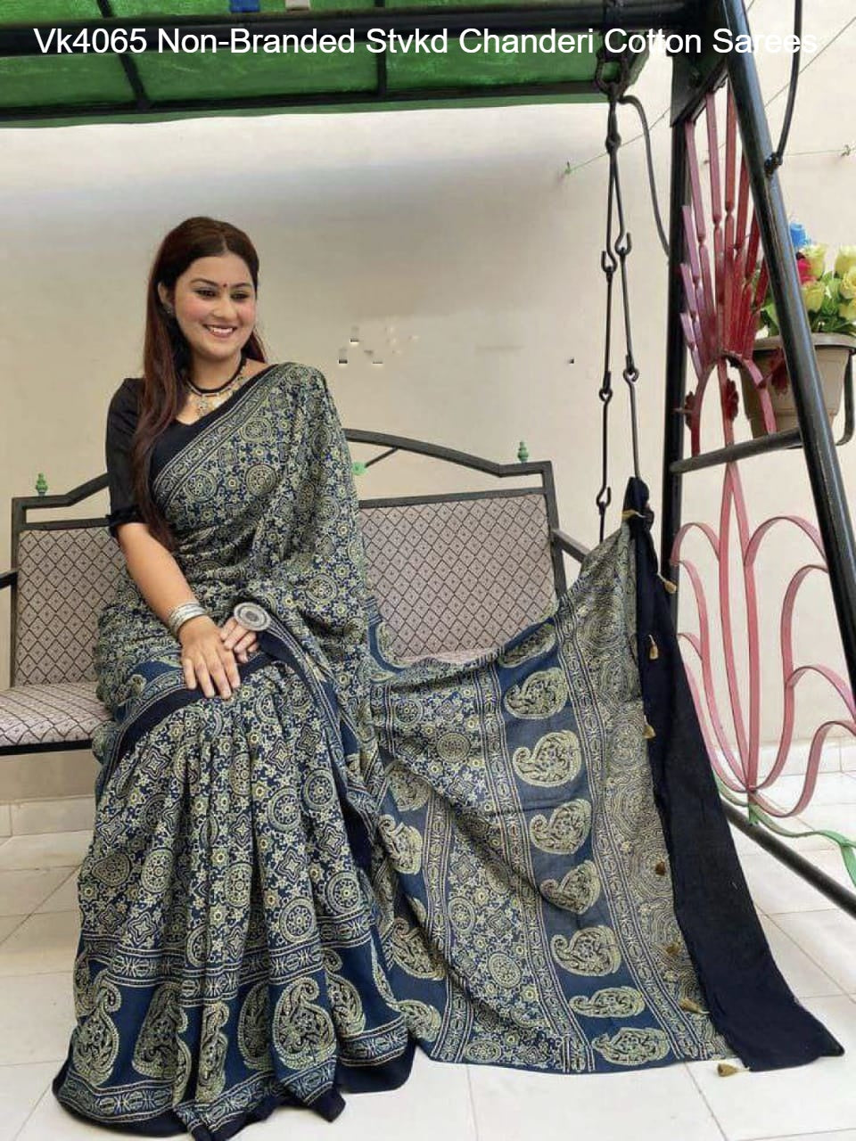 Vk4065 Non-Branded Stvkd Chanderi Cotton Sarees