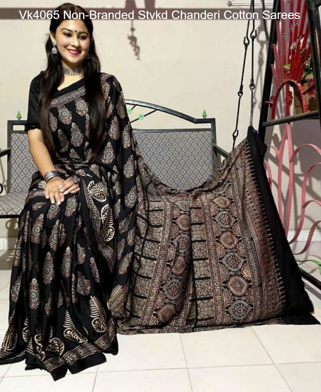 Vk4065 Non-Branded Stvkd Chanderi Cotton Sarees