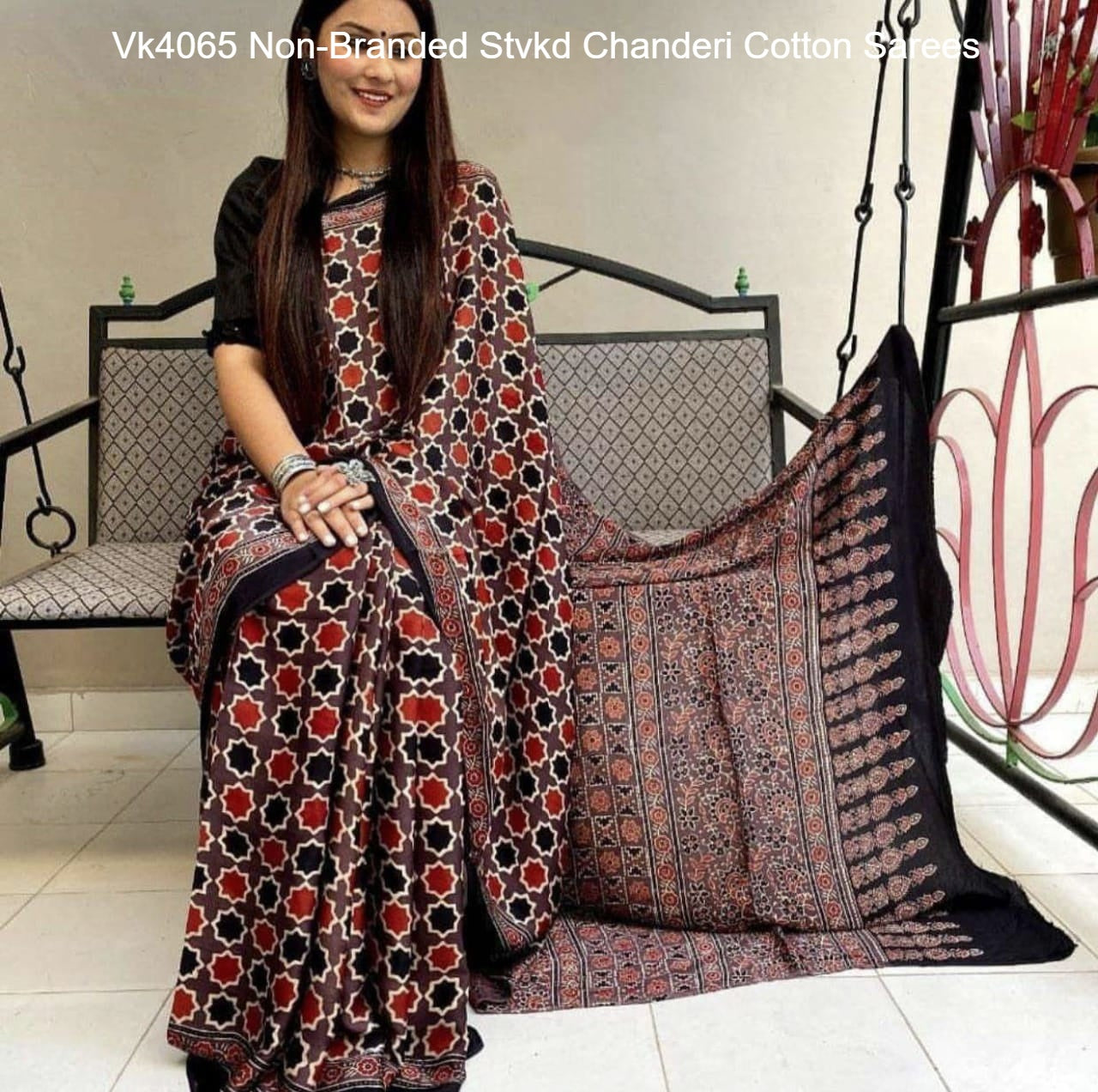 Vk4065 Non-Branded Stvkd Chanderi Cotton Sarees