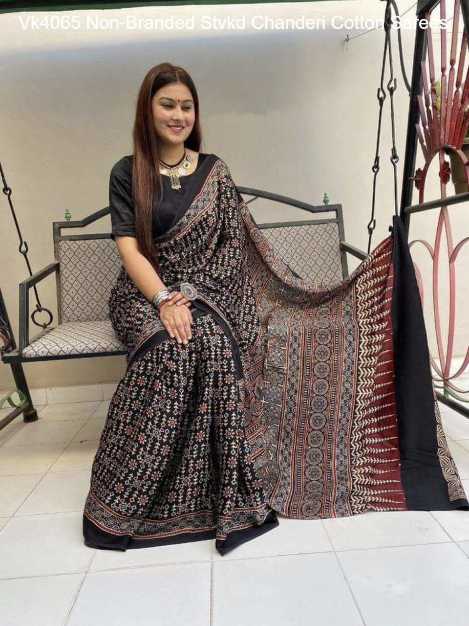 Vk4065 Non-Branded Stvkd Chanderi Cotton Sarees