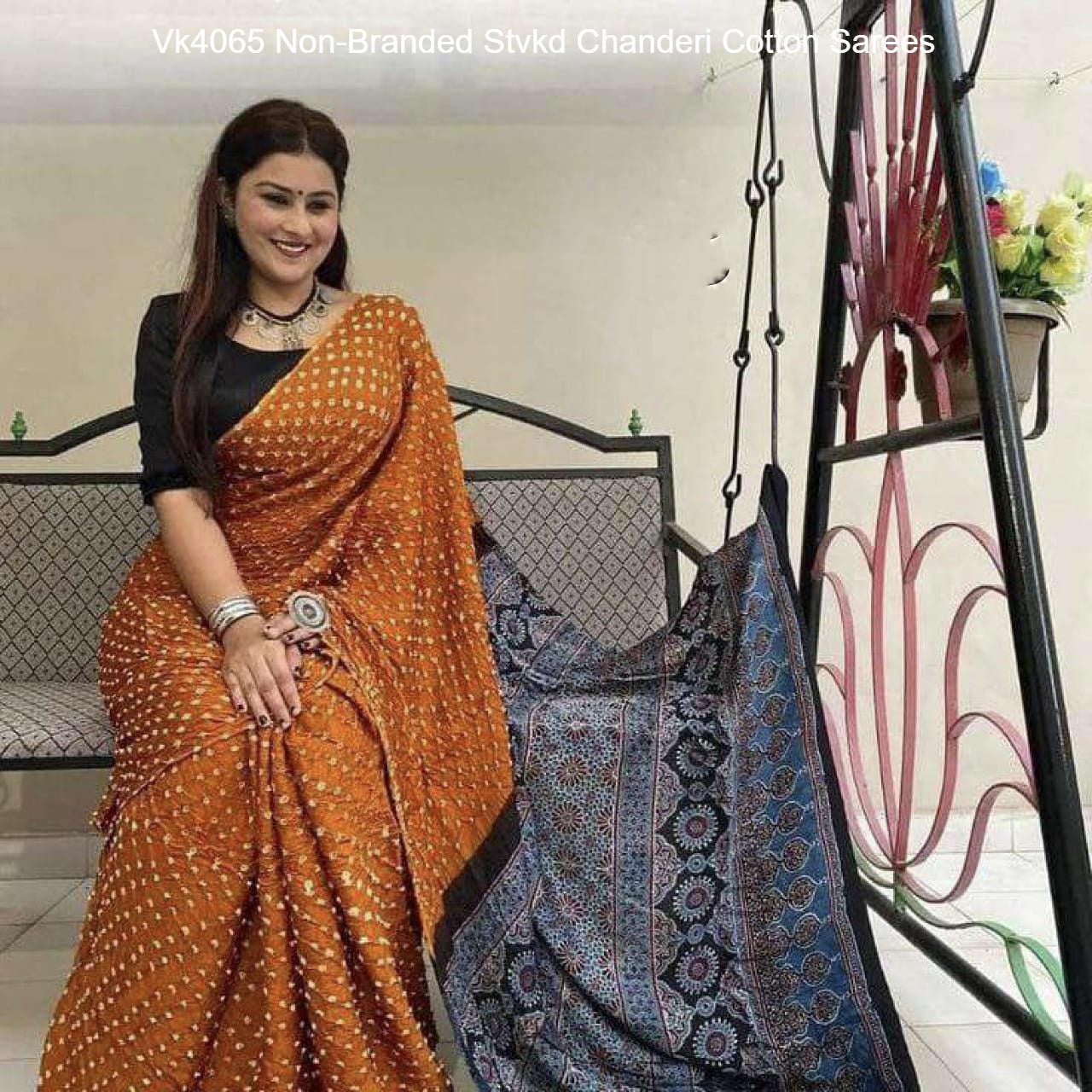 Vk4065 Non-Branded Stvkd Chanderi Cotton Sarees