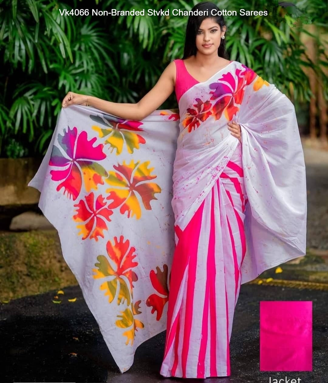 Vk4066 Non-Branded Stvkd Chanderi Cotton Sarees