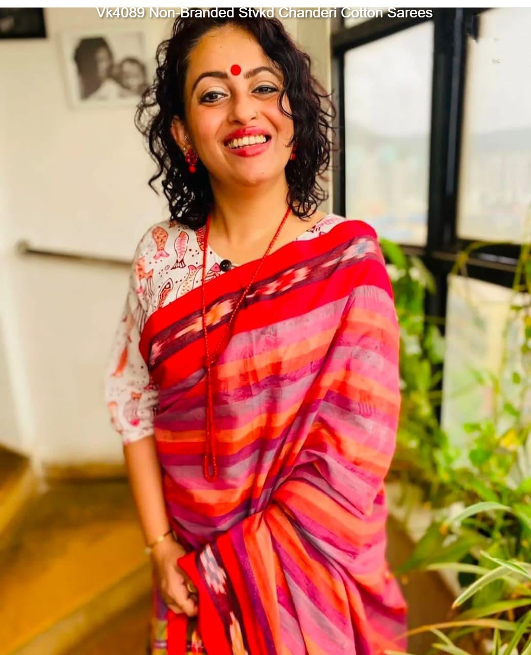 Vk4089 Non-Branded Stvkd Chanderi Cotton Sarees