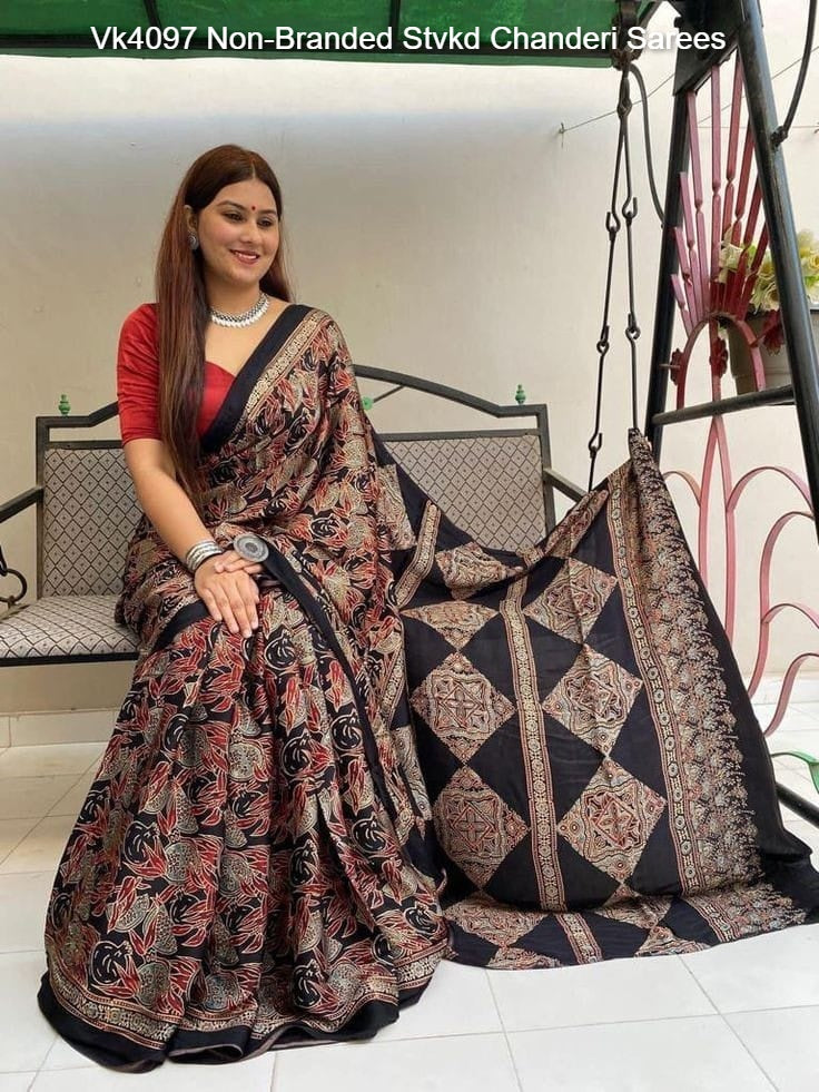 Vk4097 Non-Branded Stvkd Chanderi Sarees