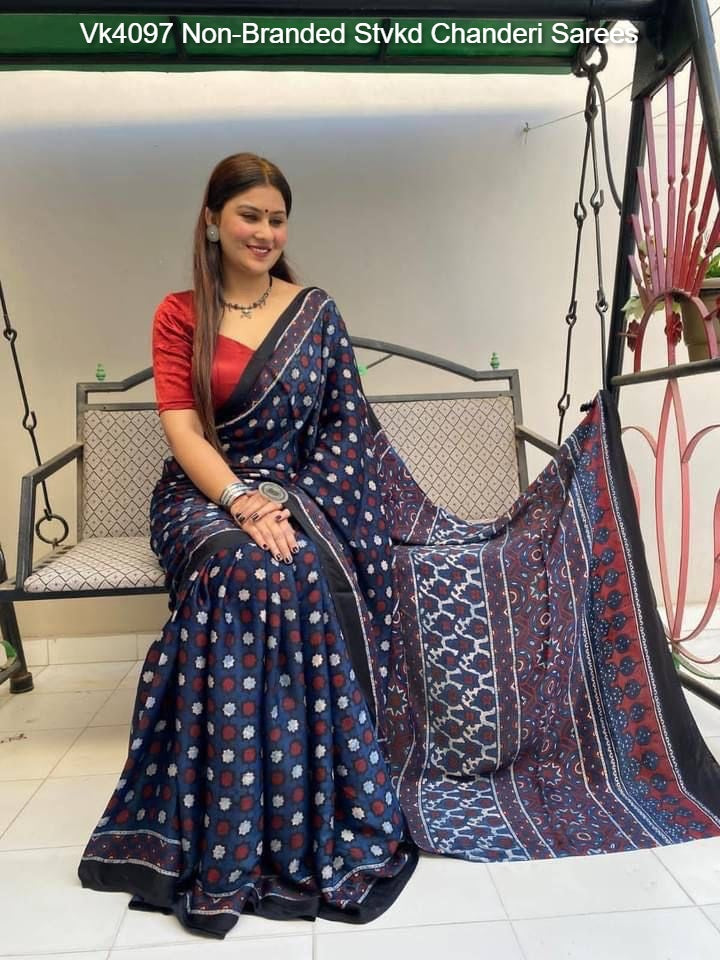 Vk4097 Non-Branded Stvkd Chanderi Sarees