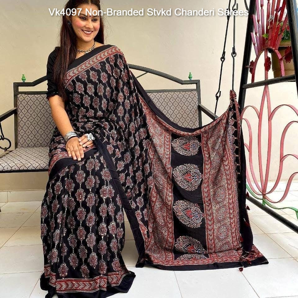 Vk4097 Non-Branded Stvkd Chanderi Sarees