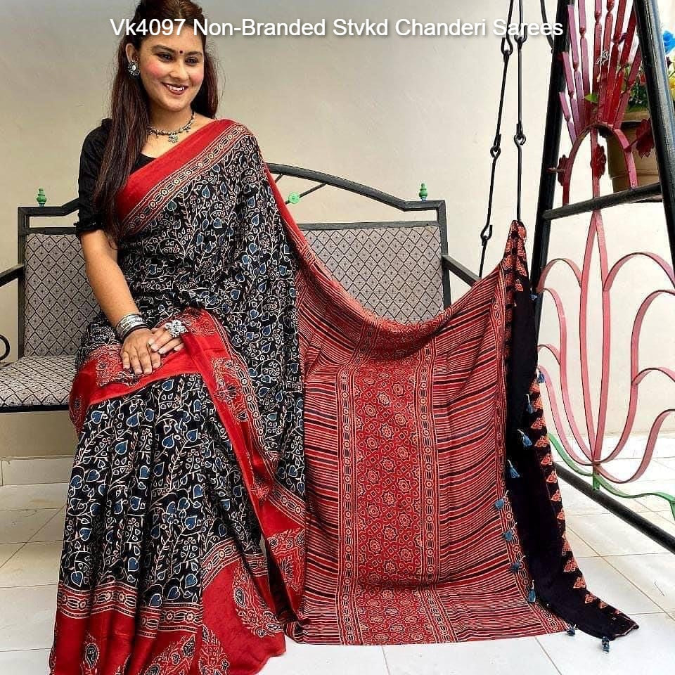 Vk4097 Non-Branded Stvkd Chanderi Sarees