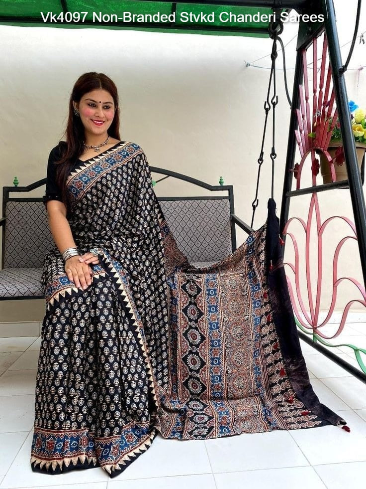 Vk4097 Non-Branded Stvkd Chanderi Sarees