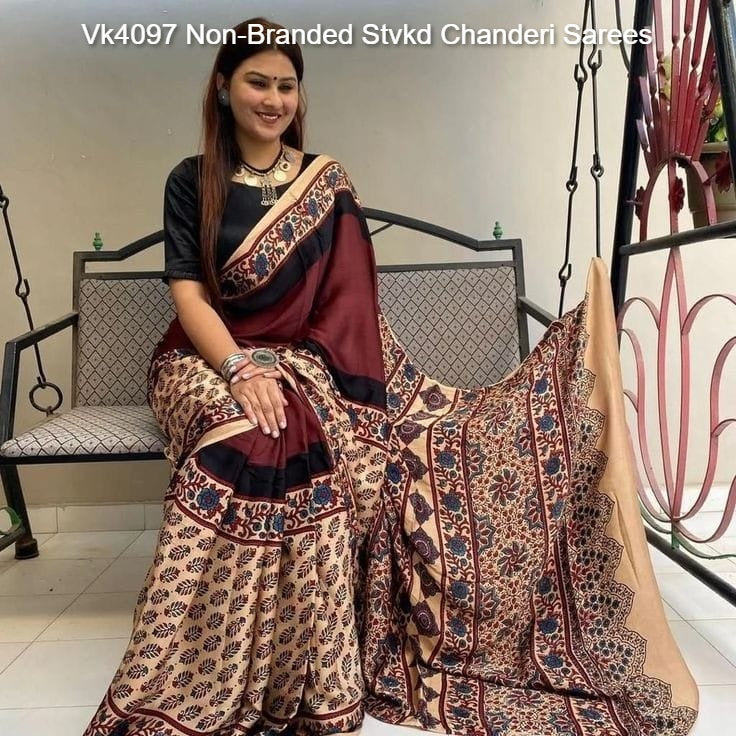 Vk4097 Non-Branded Stvkd Chanderi Sarees