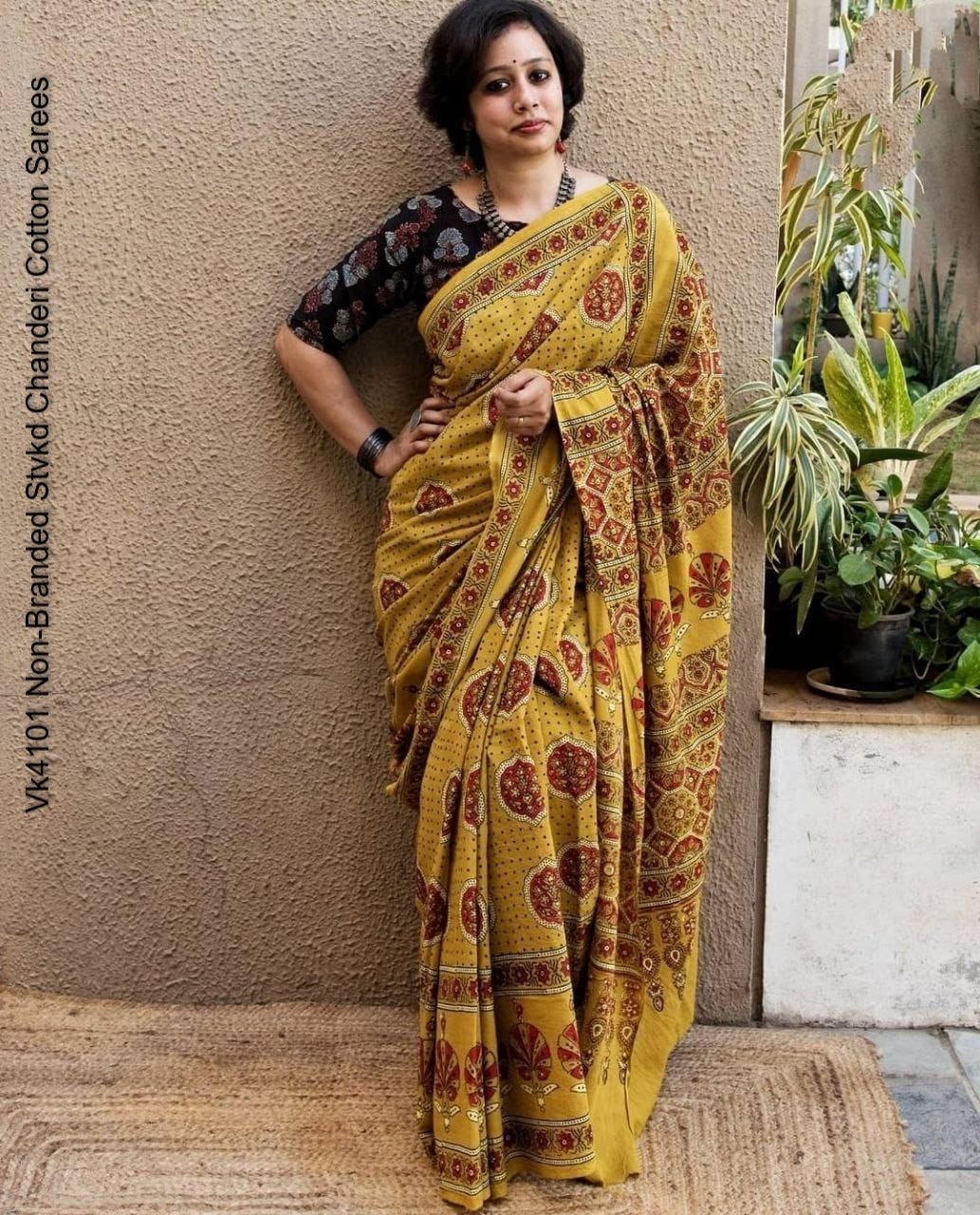 Vk4101 Non-Branded Stvkd Chanderi Cotton Sarees