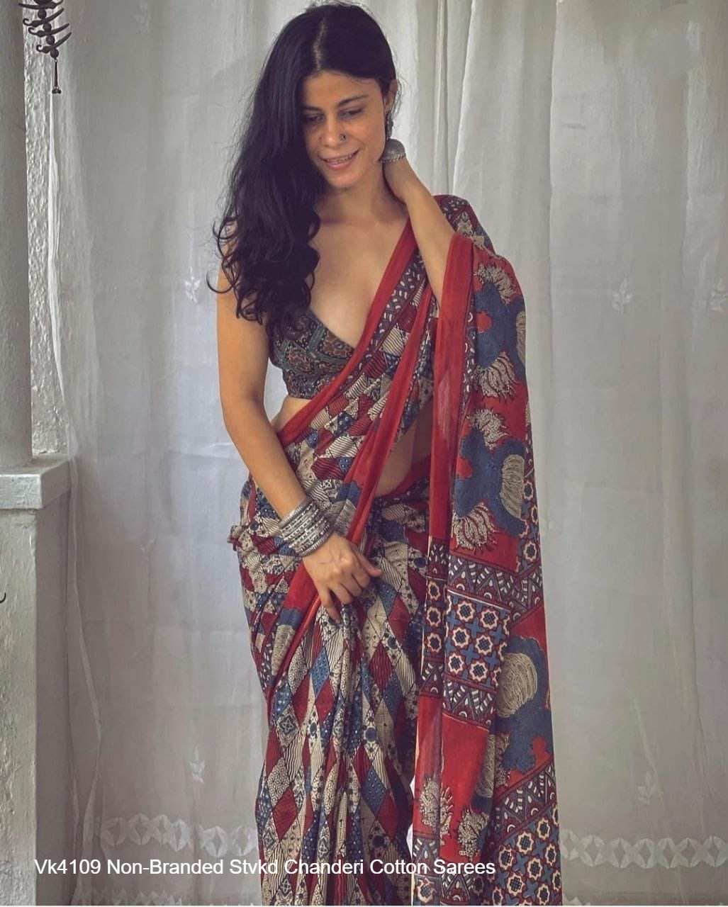 Vk4109 Non-Branded Stvkd Chanderi Cotton Sarees