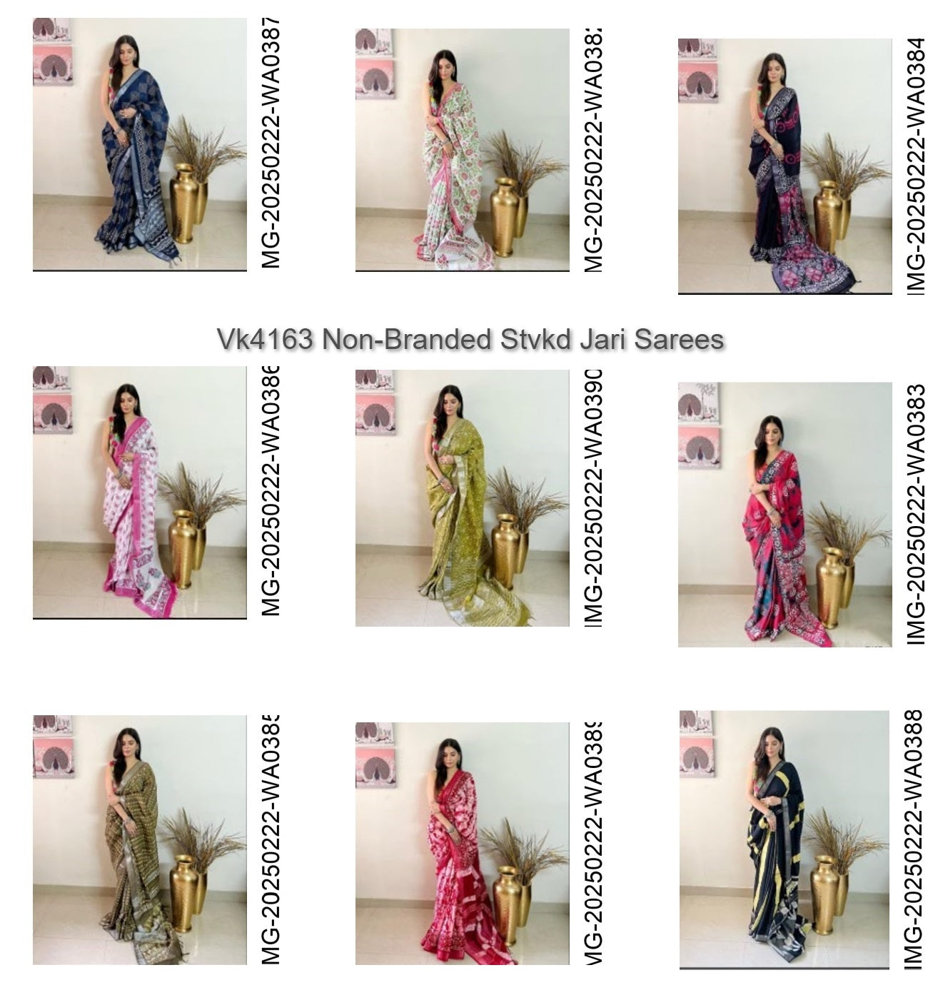Vk4163 Non-Branded Stvkd Jari Sarees
