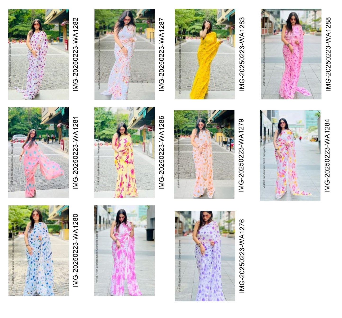 Vk4167 Non-Branded Stvkd Georgette Sarees