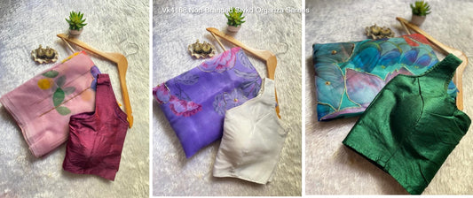 Vk4168 Non-Branded Stvkd Organza Sarees