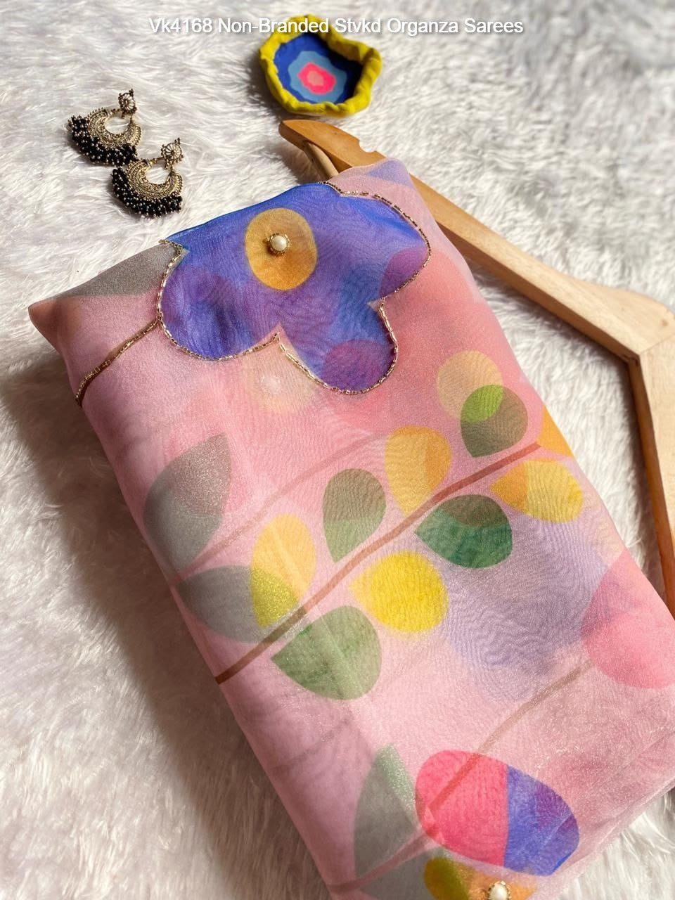 Vk4168 Non-Branded Stvkd Organza Sarees