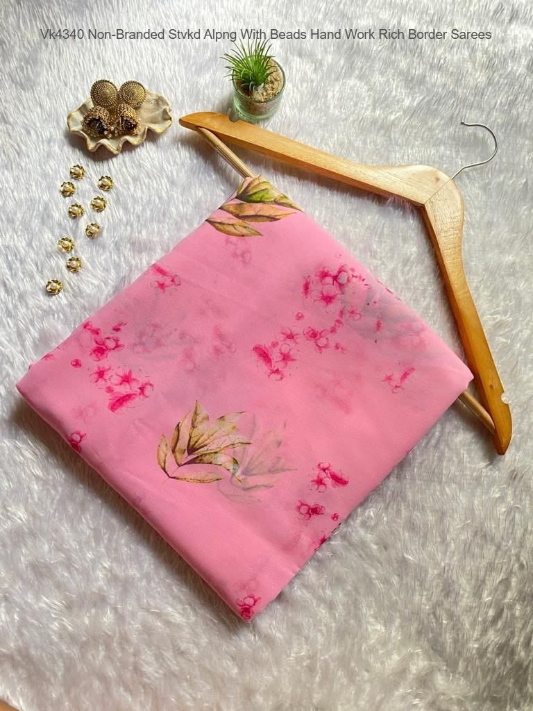 Vk4169 Non-Branded Stvkd Georgette Sarees