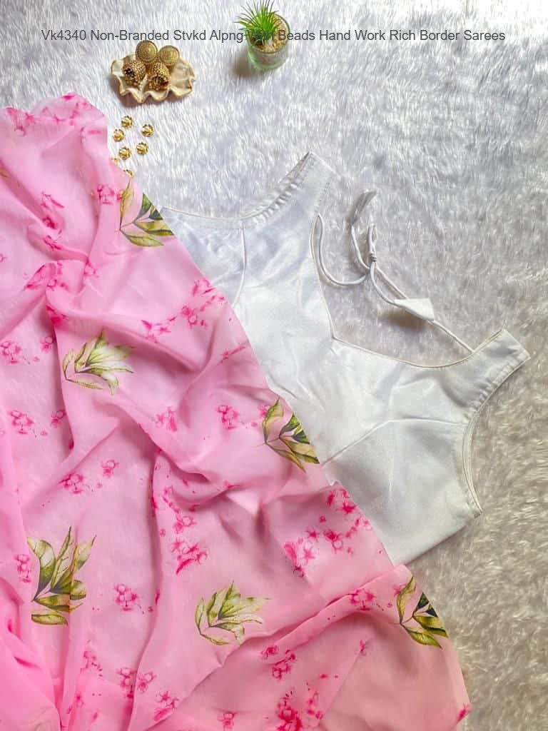 Vk4169 Non-Branded Stvkd Georgette Sarees