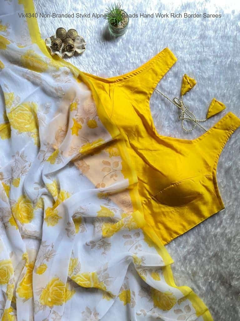 Vk4169 Non-Branded Stvkd Georgette Sarees