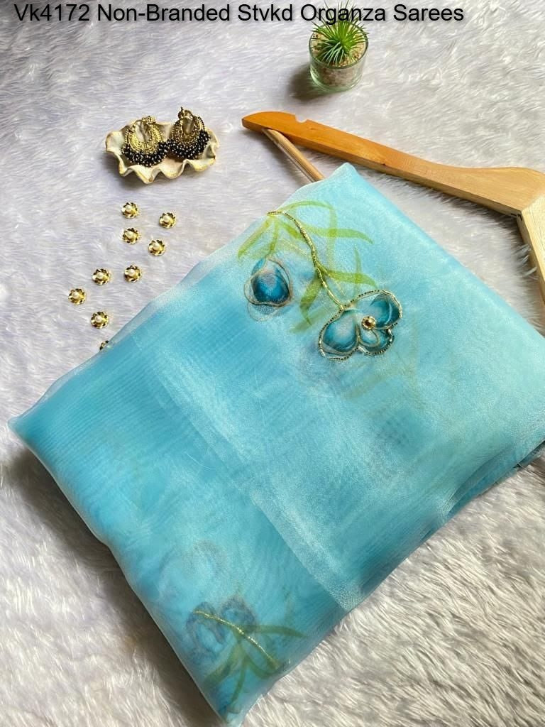 Vk4172 Non-Branded Stvkd Organza Sarees