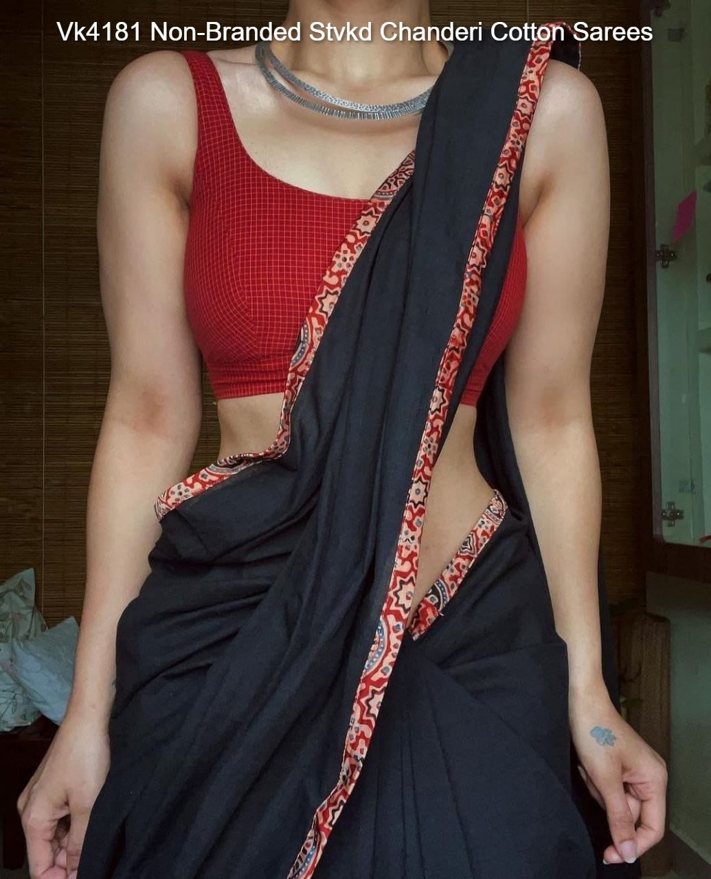 Vk4181 Non-Branded Stvkd Chanderi Cotton Sarees