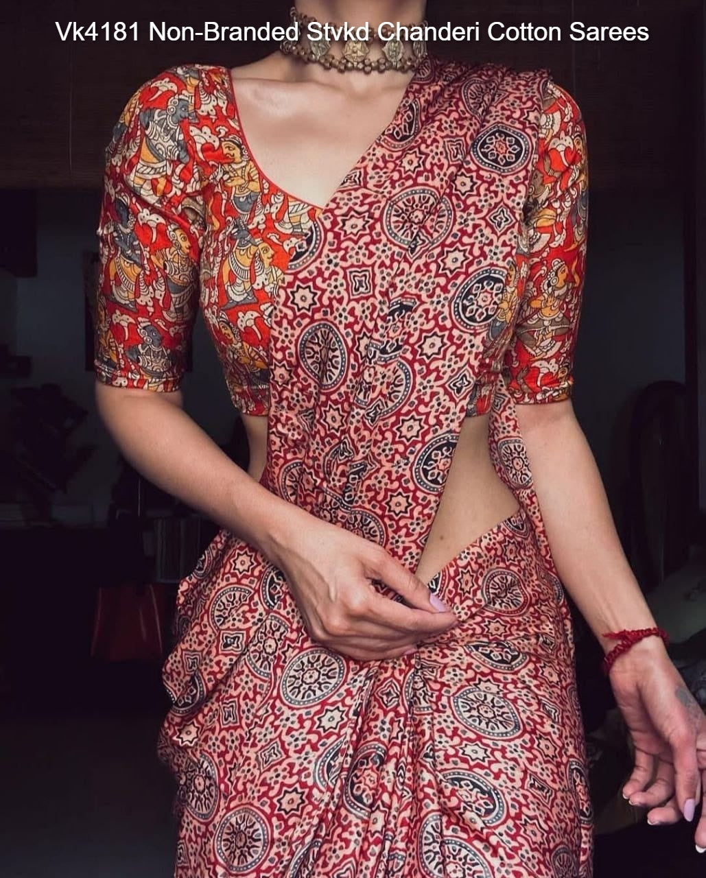 Vk4181 Non-Branded Stvkd Chanderi Cotton Sarees