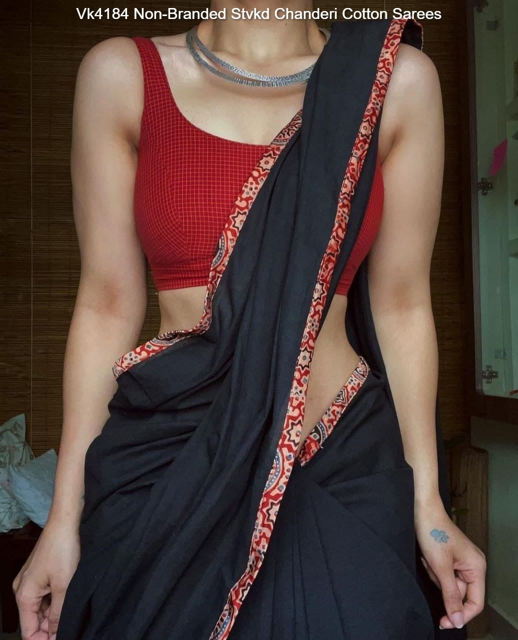 Vk4184 Non-Branded Stvkd Chanderi Cotton Sarees