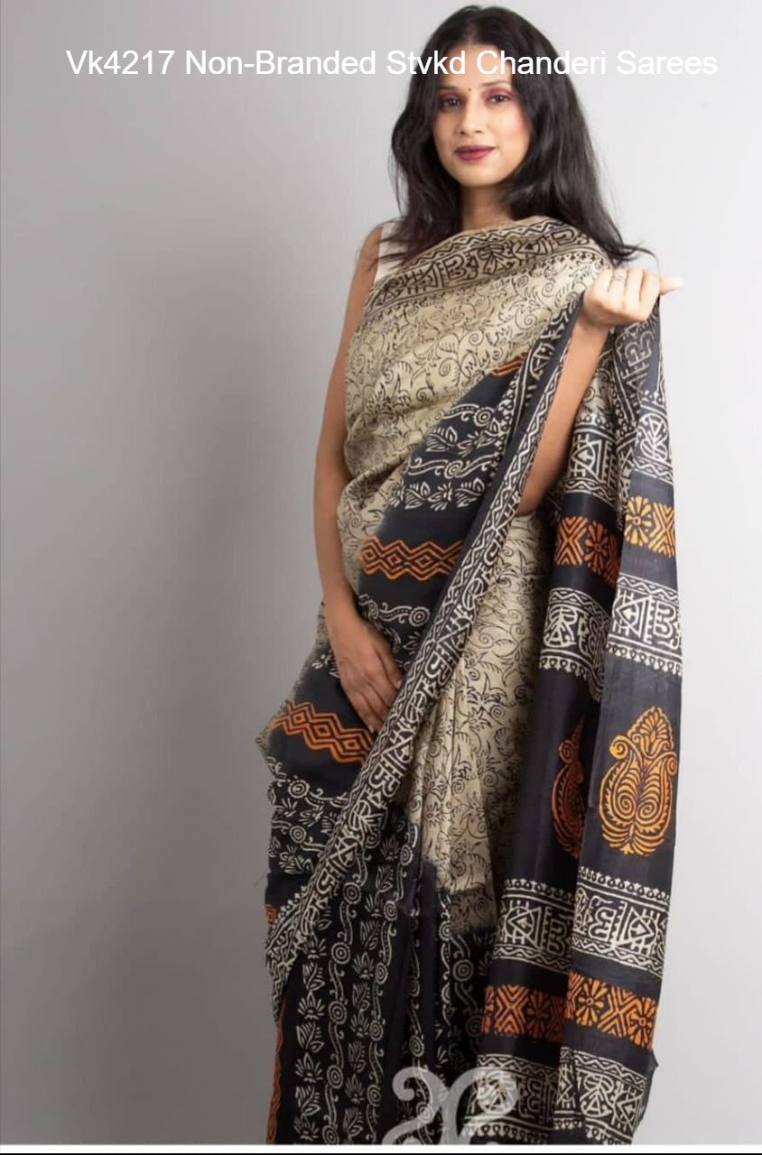 Vk4217 Non-Branded Stvkd Chanderi Sarees