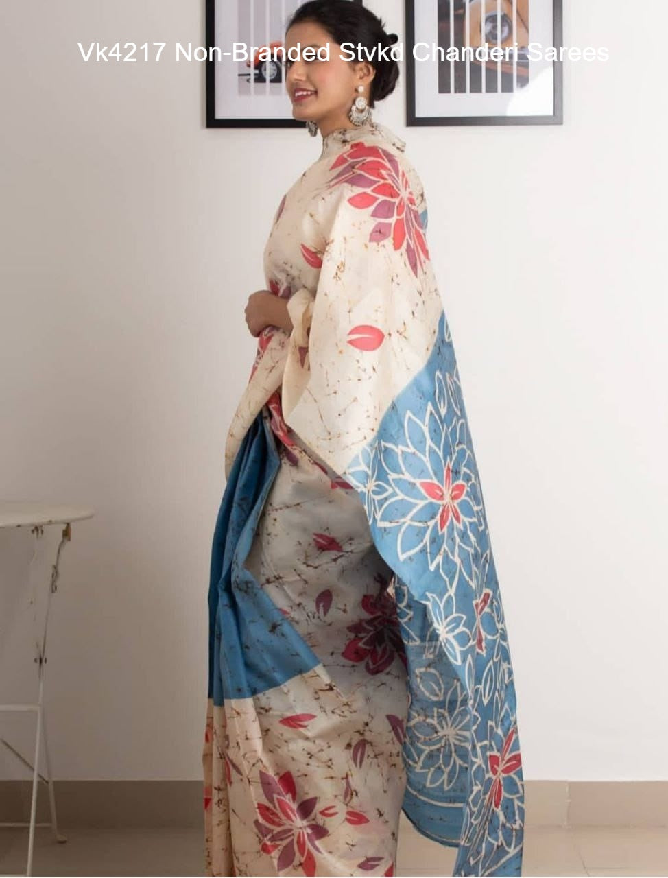 Vk4217 Non-Branded Stvkd Chanderi Sarees