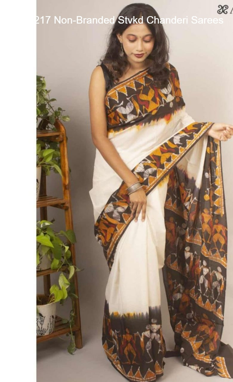 Vk4217 Non-Branded Stvkd Chanderi Sarees