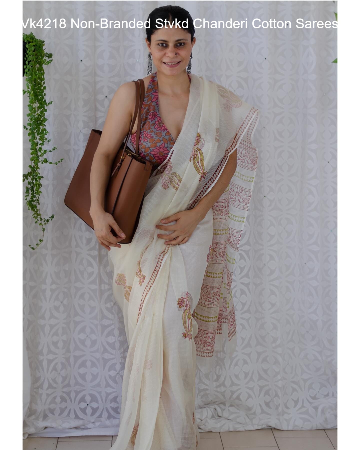 Vk4218 Non-Branded Stvkd Chanderi Cotton Sarees