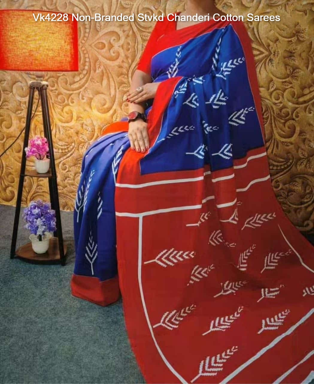 Vk4228 Non-Branded Stvkd Chanderi Cotton Sarees
