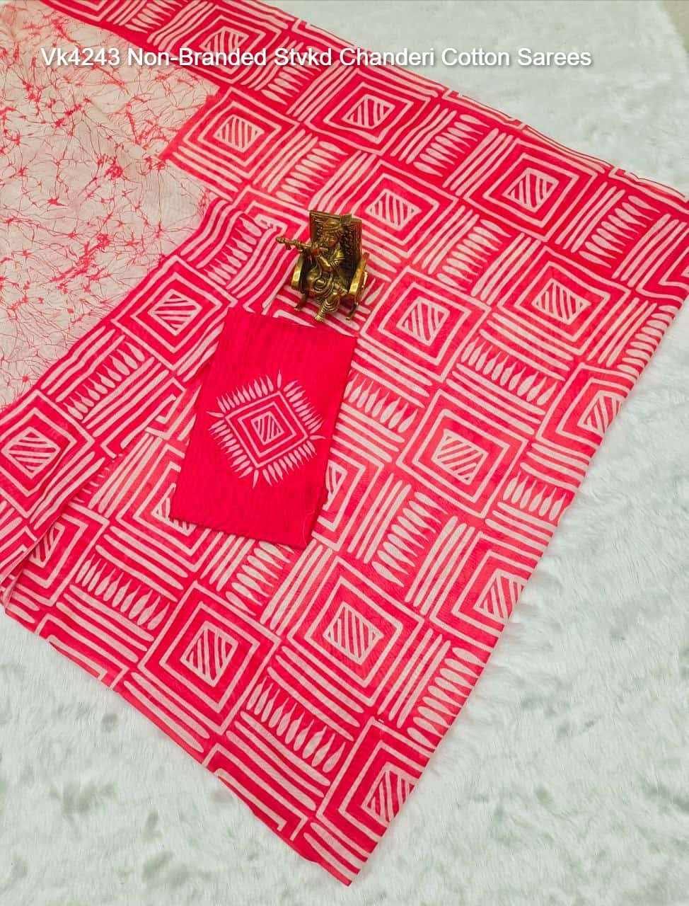 Vk4243 Non-Branded Stvkd Chanderi Cotton Sarees