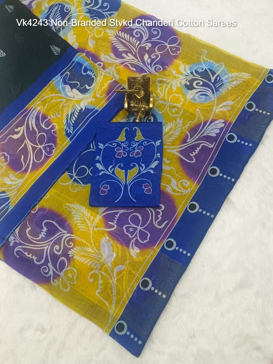 Vk4243 Non-Branded Stvkd Chanderi Cotton Sarees