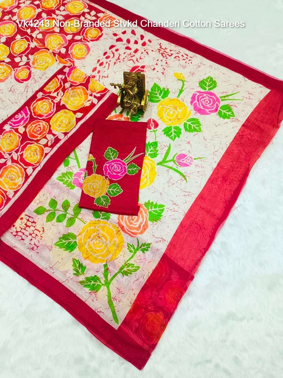 Vk4243 Non-Branded Stvkd Chanderi Cotton Sarees