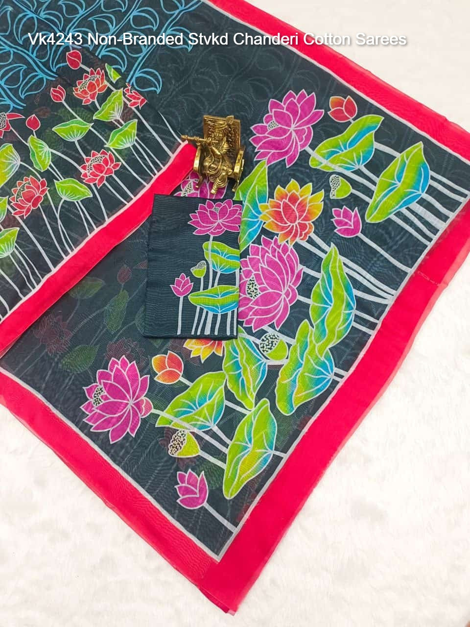 Vk4243 Non-Branded Stvkd Chanderi Cotton Sarees