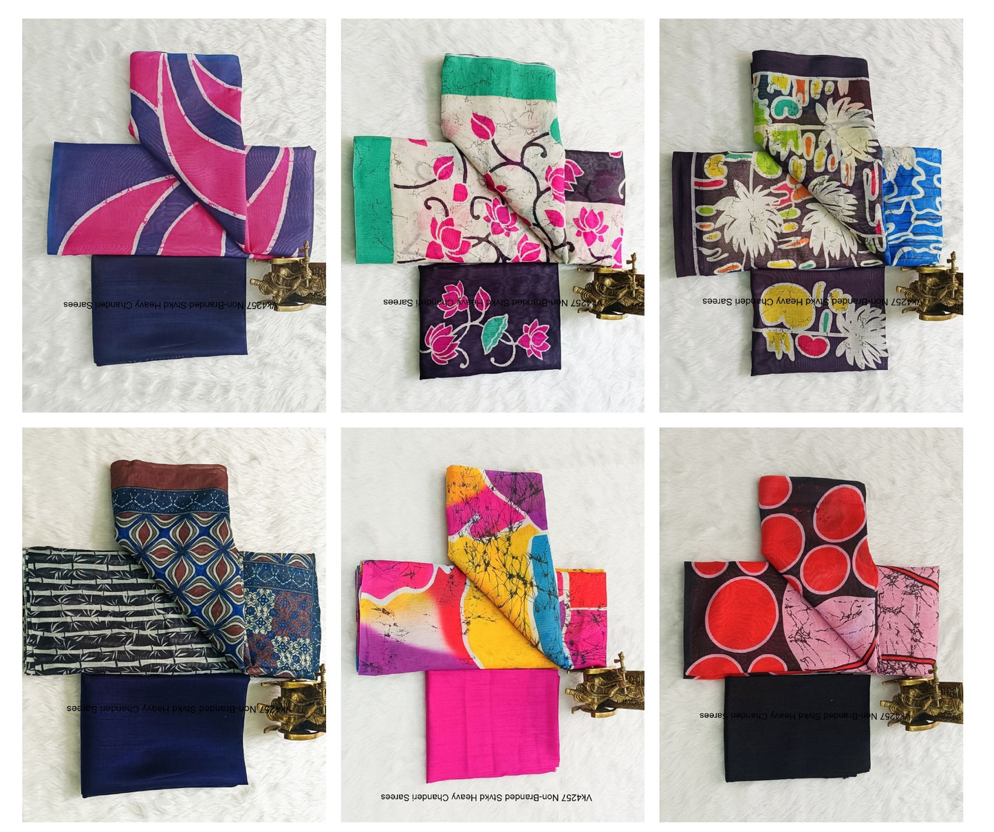 Vk4257 Non-Branded Stvkd Heavy Chanderi Sarees