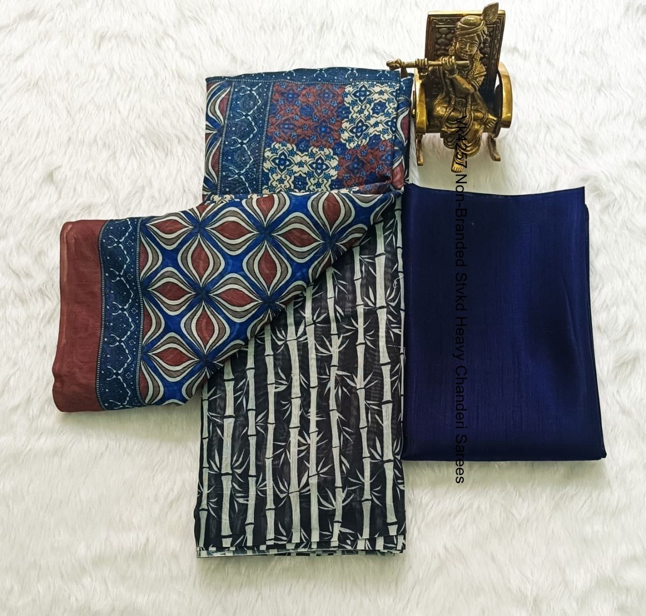 Vk4257 Non-Branded Stvkd Heavy Chanderi Sarees