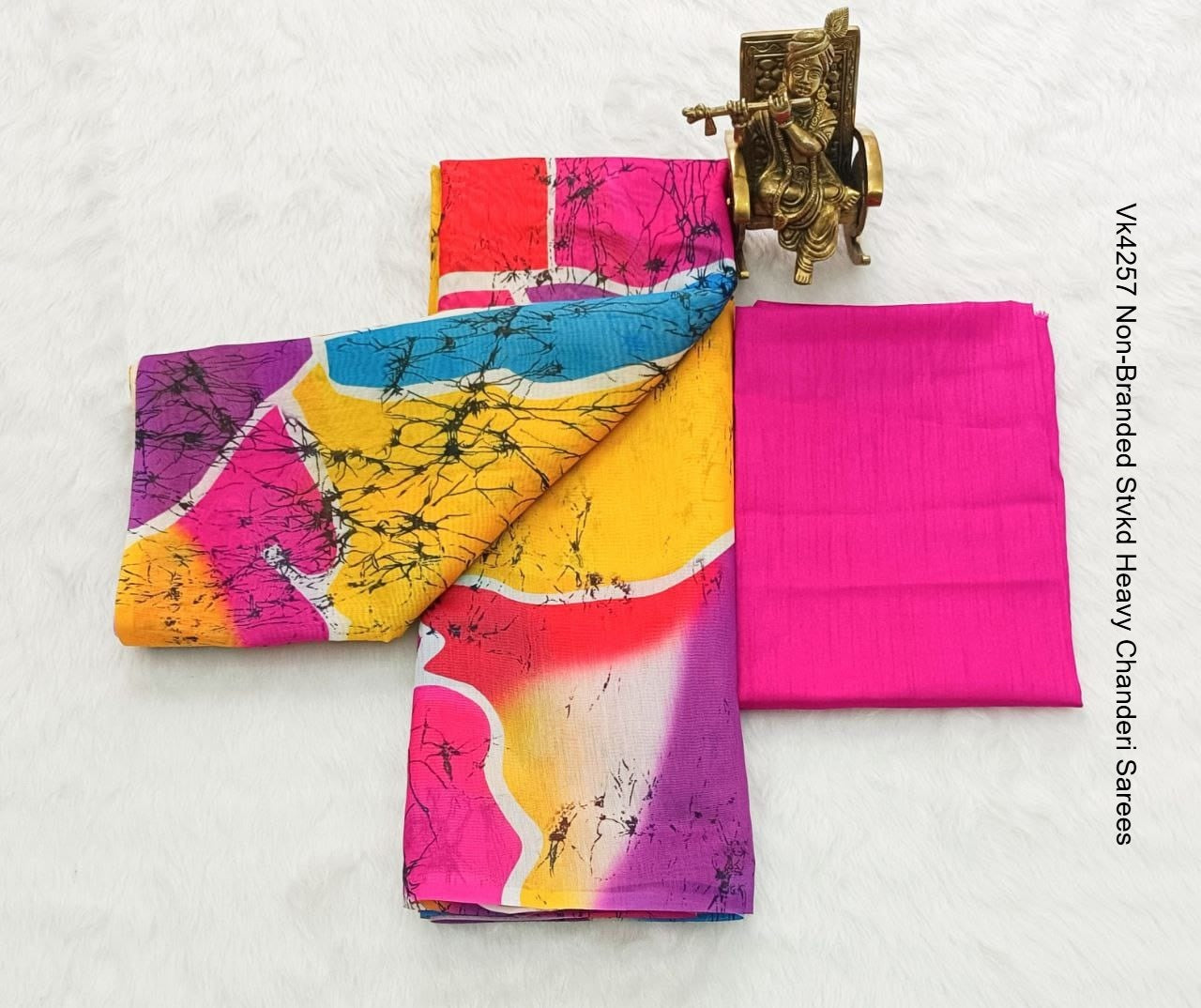 Vk4257 Non-Branded Stvkd Heavy Chanderi Sarees