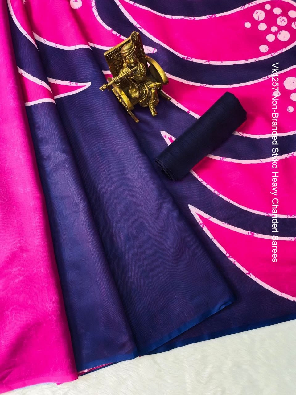 Vk4257 Non-Branded Stvkd Heavy Chanderi Sarees
